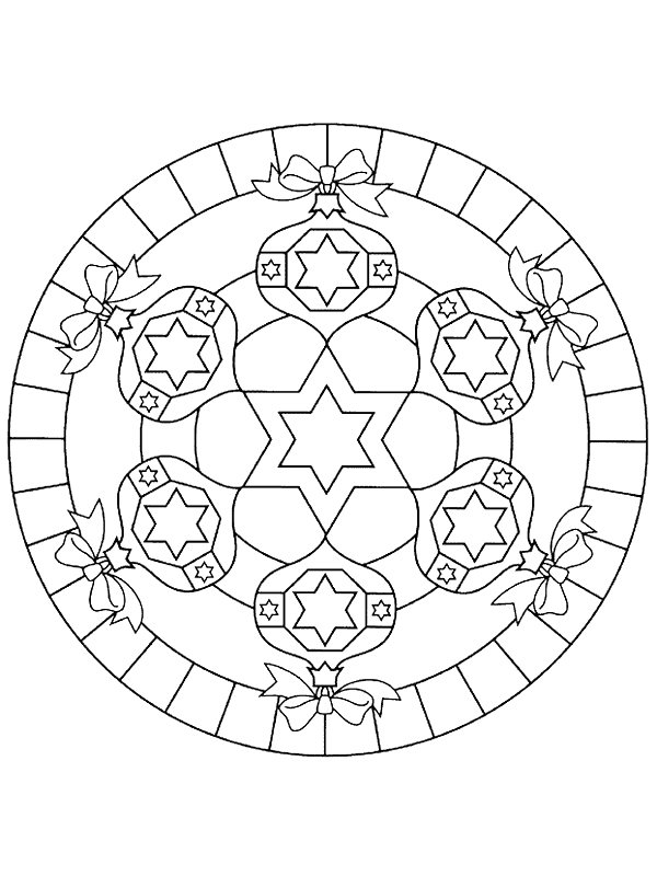 Plansa de colorat cu Craciun 724 695